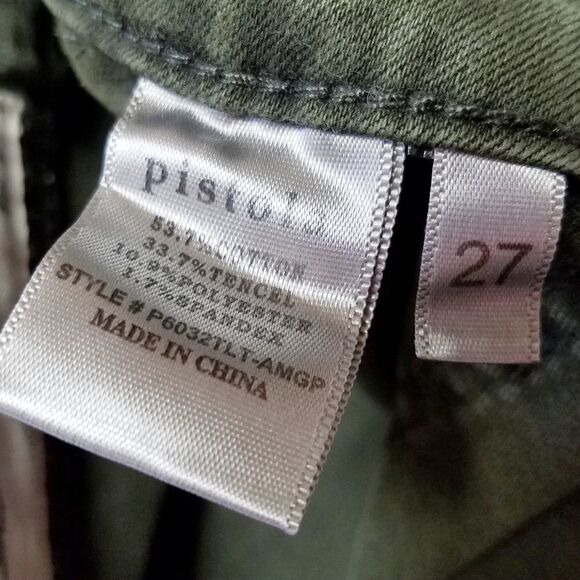 PISTOLA Revolve Army Green Mid Rise Skinny Pants - Picture 8 of 8